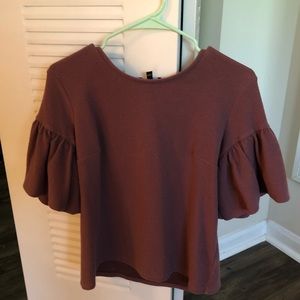Ruffle sleeve top